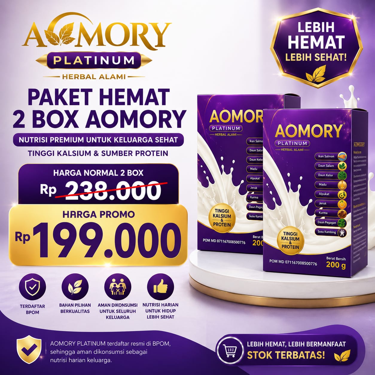 PAKET HEMAT 2 BOX AOMORY